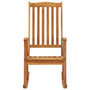 Voir la diapositive 3 : VIDAXL Chaise a bascule avec coussins Bois d'acacia massif