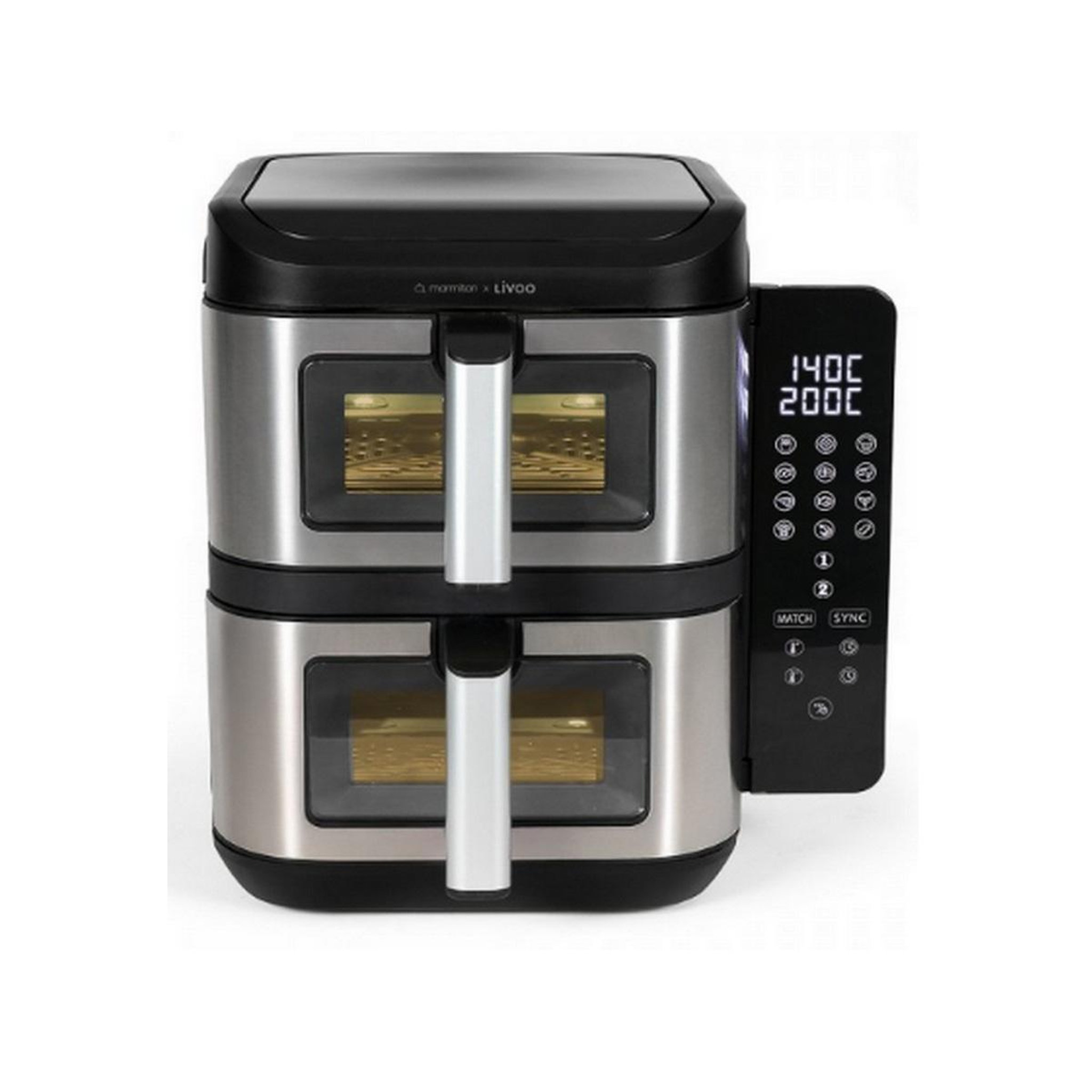 Voir la diapositive 2 : LIVOO Friteuse sans huile 2 x 5.5l 2800w - doc344co