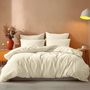 Voir la diapositive 5 : Sensei Maison Parure housse de couette avec 2 taies 65x65 cm en coton STUDIO