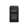 Voir la diapositive 1 : CONTINENTAL EDISON Cuisiniere gaz - CONTINENTAL EDISON - CECDF6060IBD - Double fours - 4 feux - noir - L60 xP60 x H90 cm