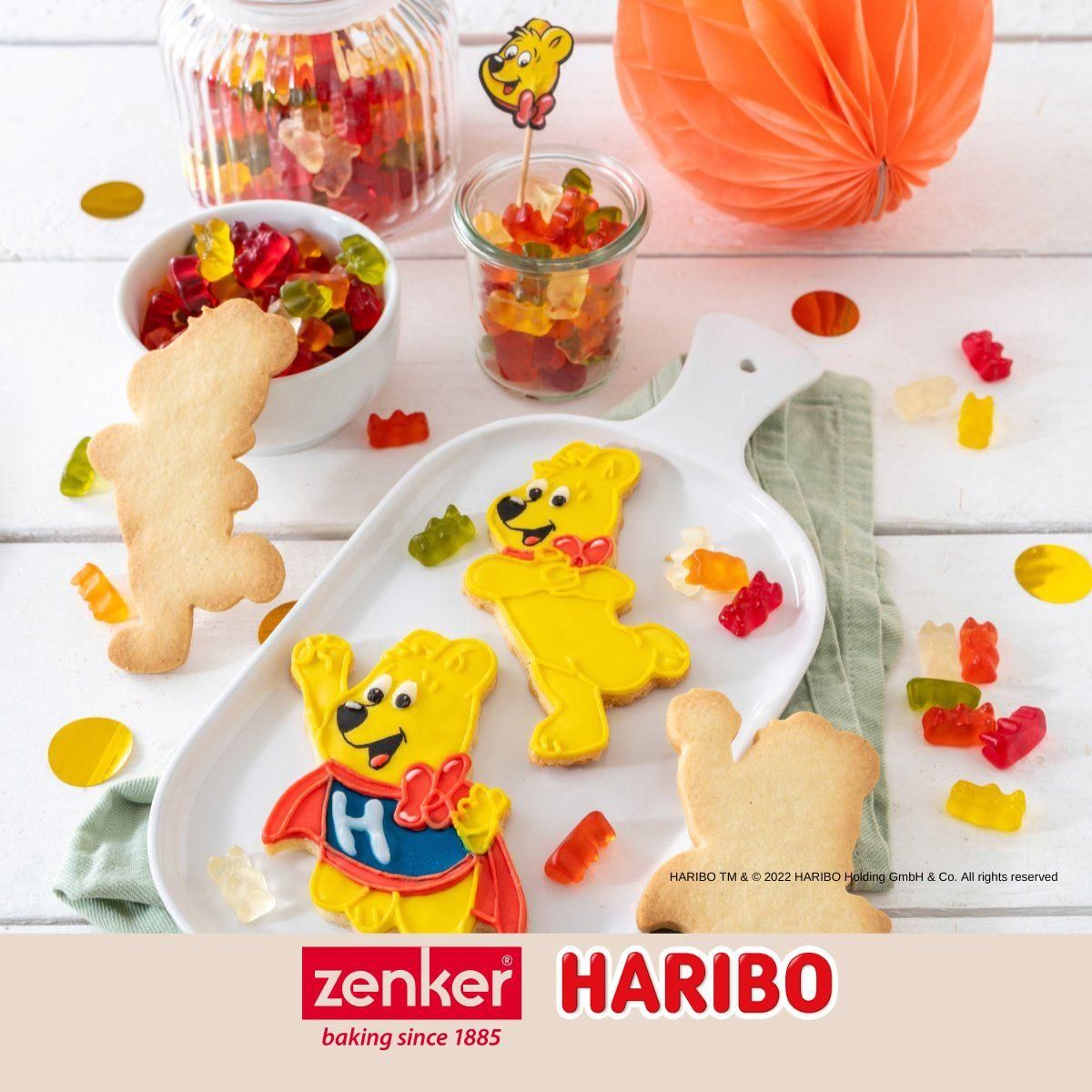 ZENKER Lot de 2 emporte-pièces en inox motif ourson doré Zenker Haribo