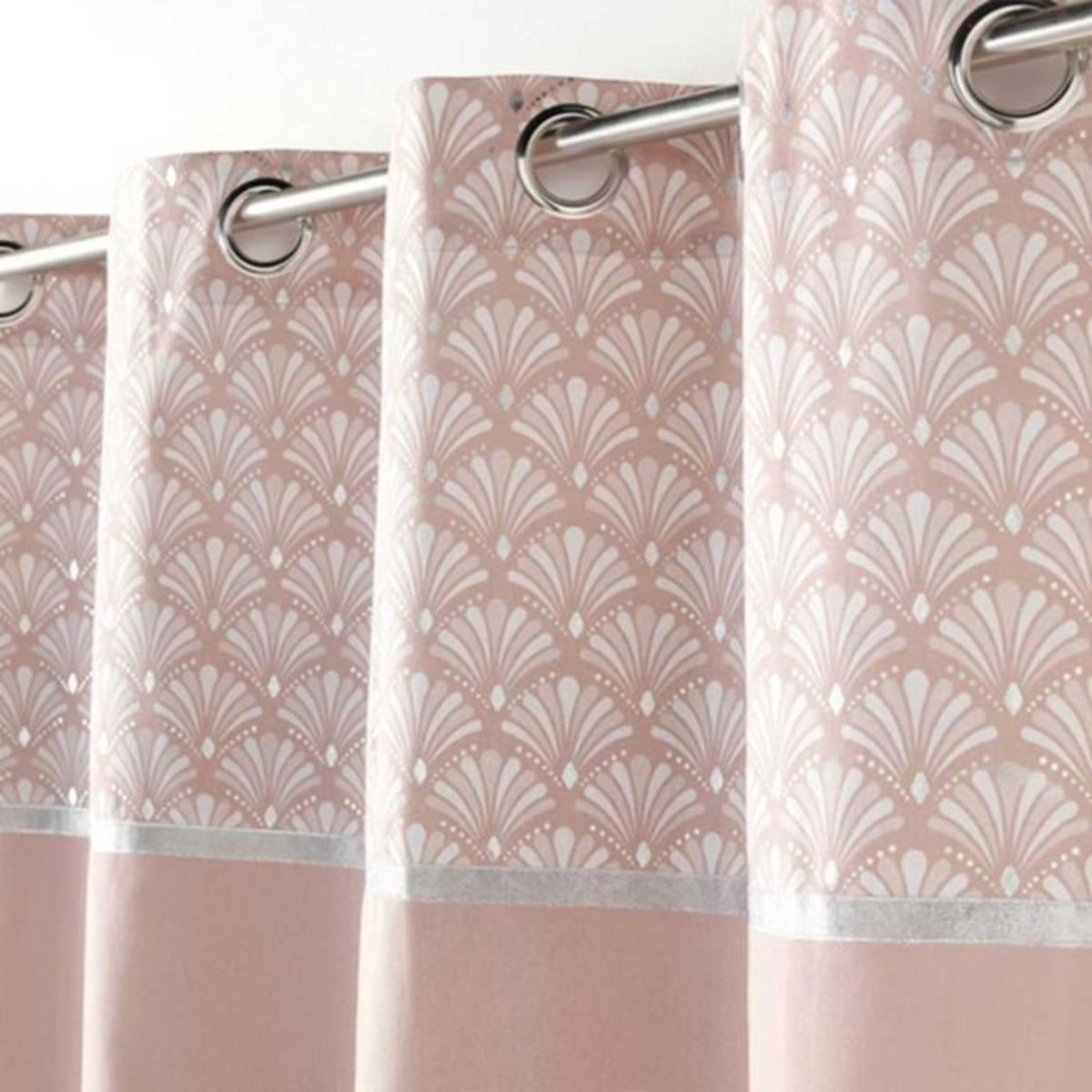 Paris Prix Rideau à Œillets Imprimé  Art Chic  140x240cm Rose