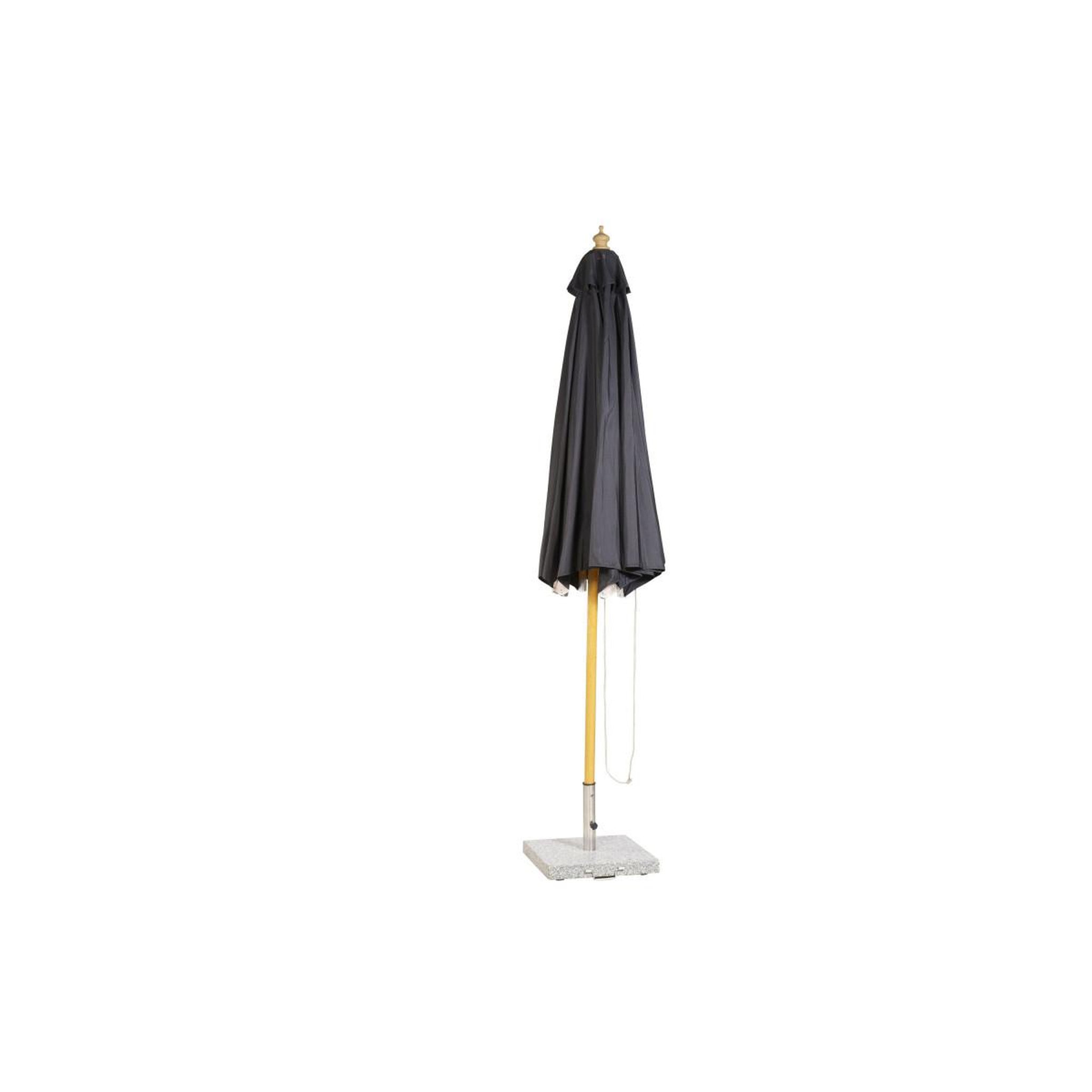 Voir la diapositive 2 : Paris Prix Parasol Design en Bois  Naxos  300cm Noir