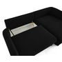 Voir la diapositive 3 : LISA DESIGN Gianni - canapé d'angle droit 4 places convertible avec coffre en tissu