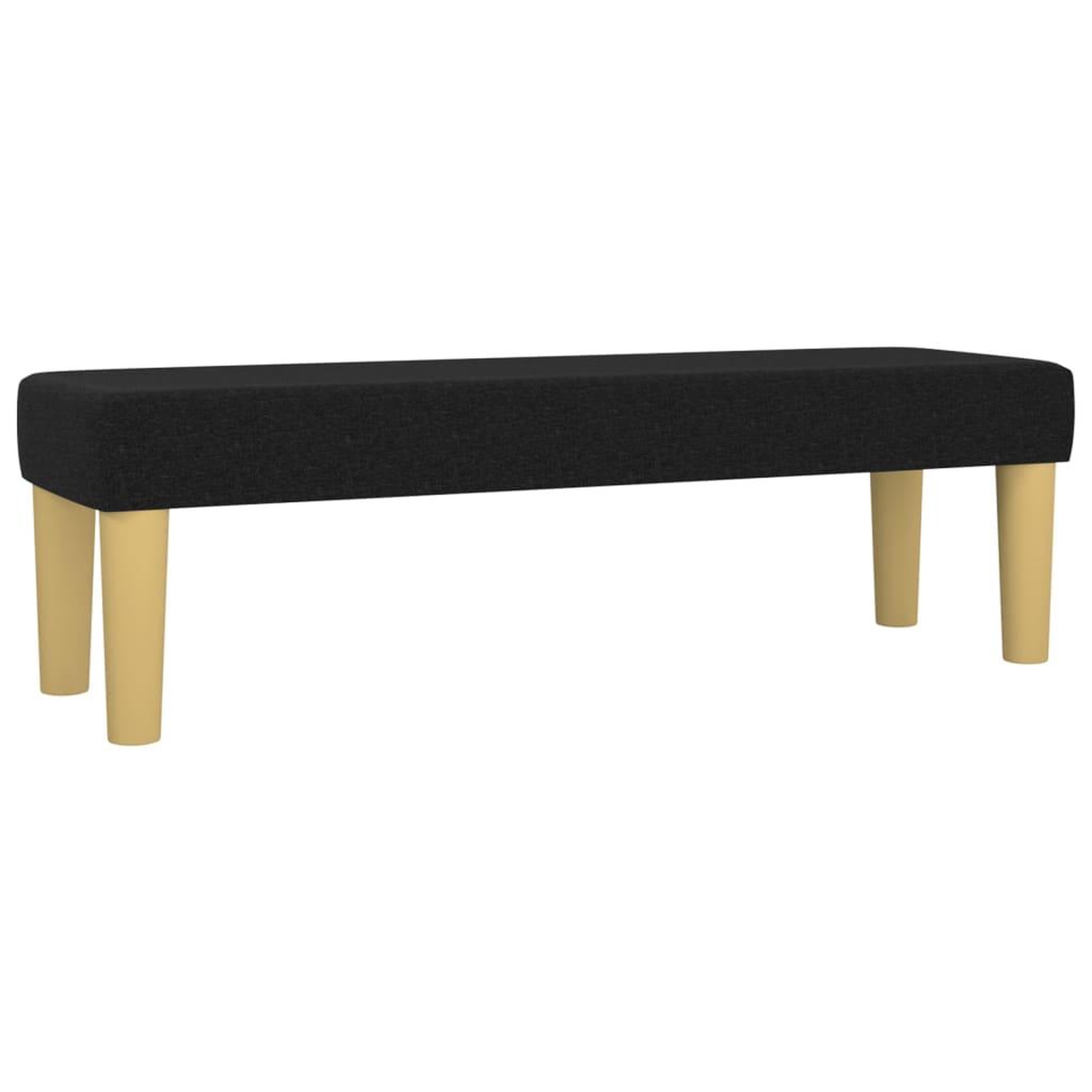 Voir la diapositive 2 : VIDAXL Banc Noir 100x30x30 cm Tissu