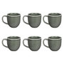 Voir la diapositive 1 : Paris Prix Lot de 6 Mugs en Céramique  Black Forest  30cl Vert