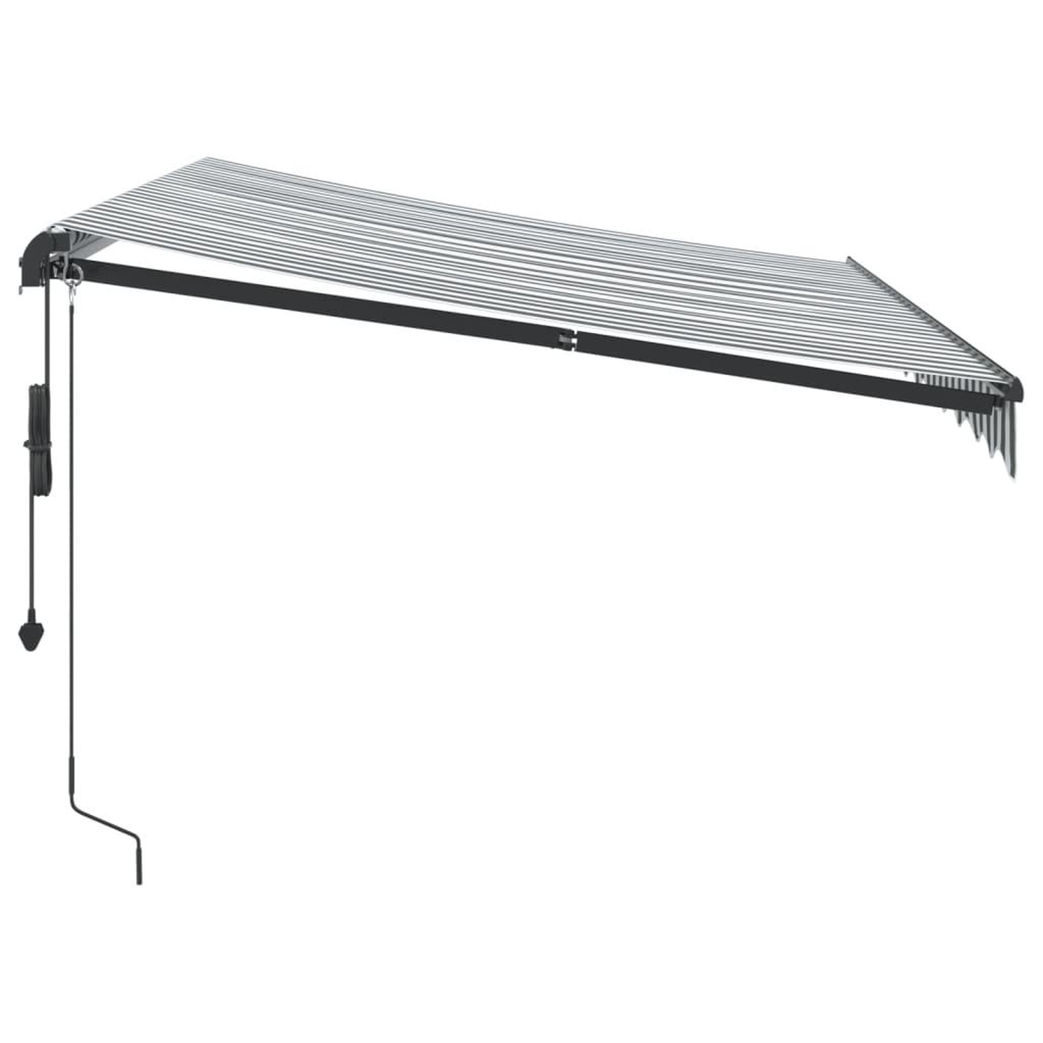 Voir la diapositive 5 : VIDAXL Auvent retractable automatique avec LED anthracite et blanc