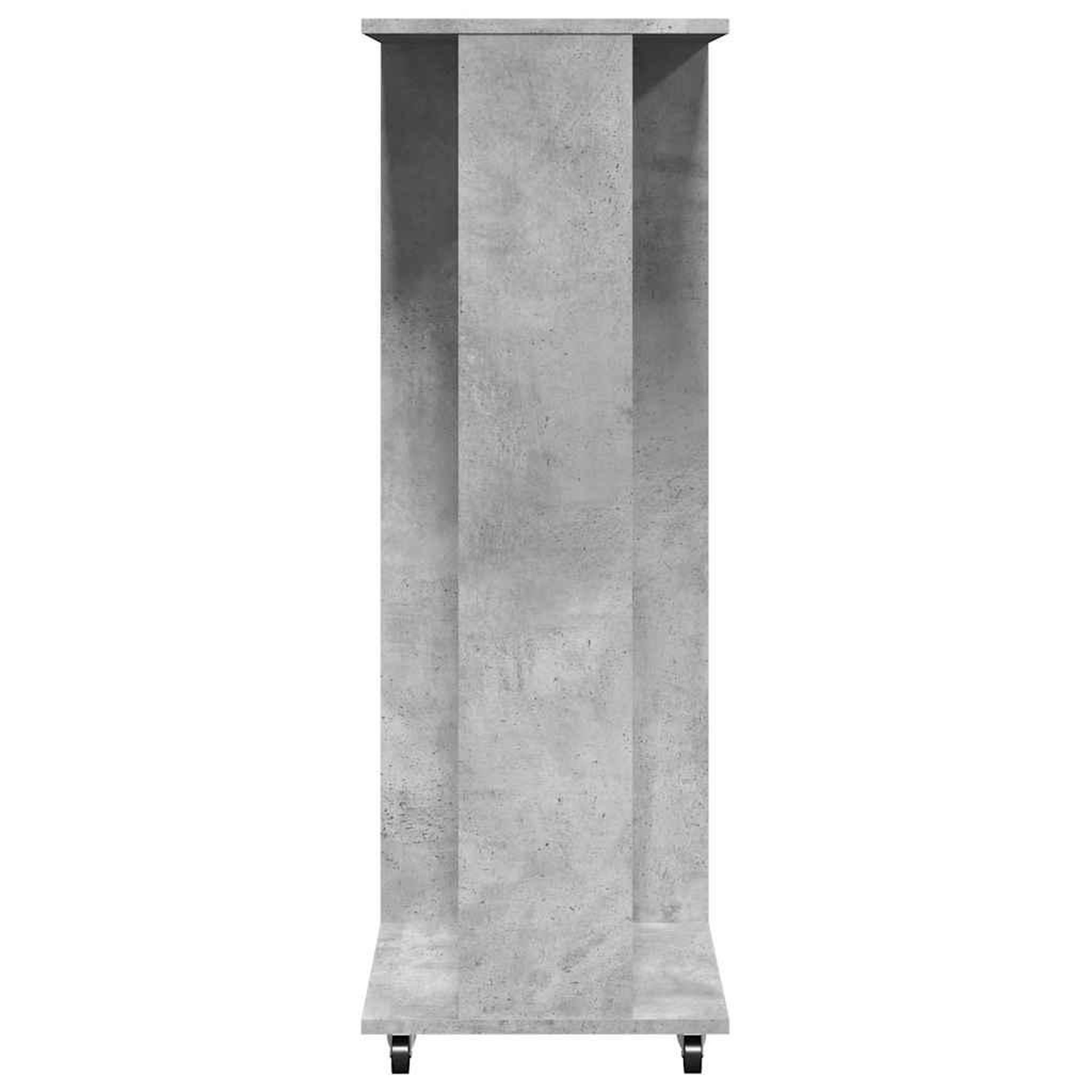 Voir la diapositive 5 : VIDAXL Garde-robe avec roues gris beton 102x38x110cm bois d'ingenierie