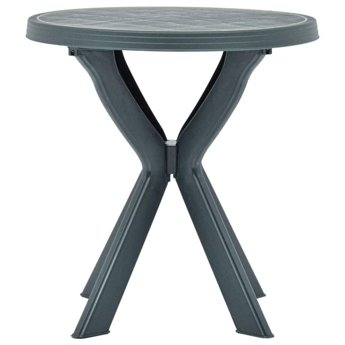 VIDAXL Table de bistro Blanc Ø70 cm Plastique