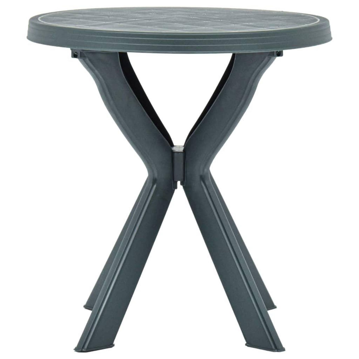 VIDAXL Table de bistro Blanc Ø70 cm Plastique