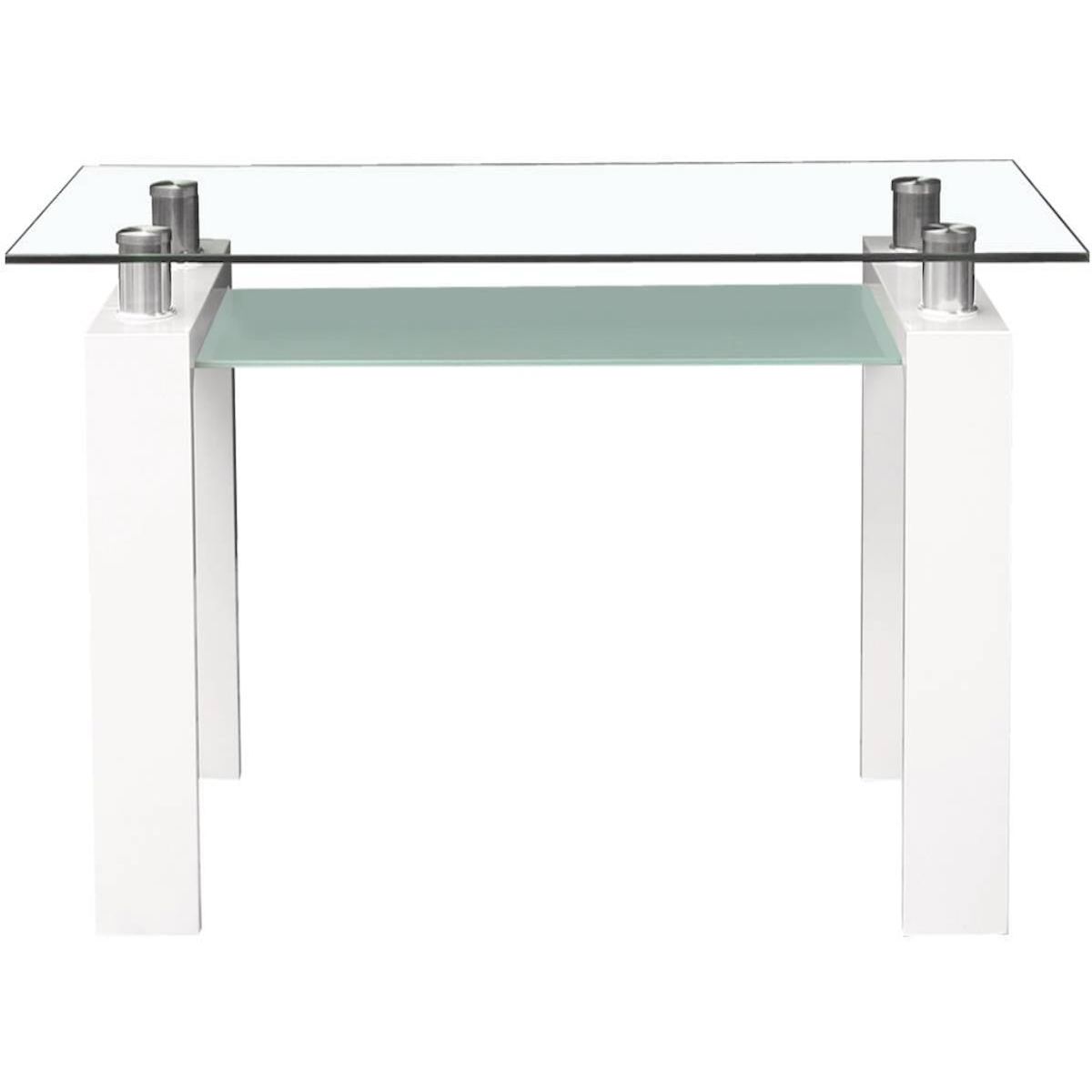 Habitat et Jardin Table repas  Eva  - 150 x 80 x 75 cm - Blanc laqué