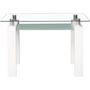 Voir la diapositive 3 : Habitat et Jardin Table repas  Eva  - 150 x 80 x 75 cm - Blanc laqué
