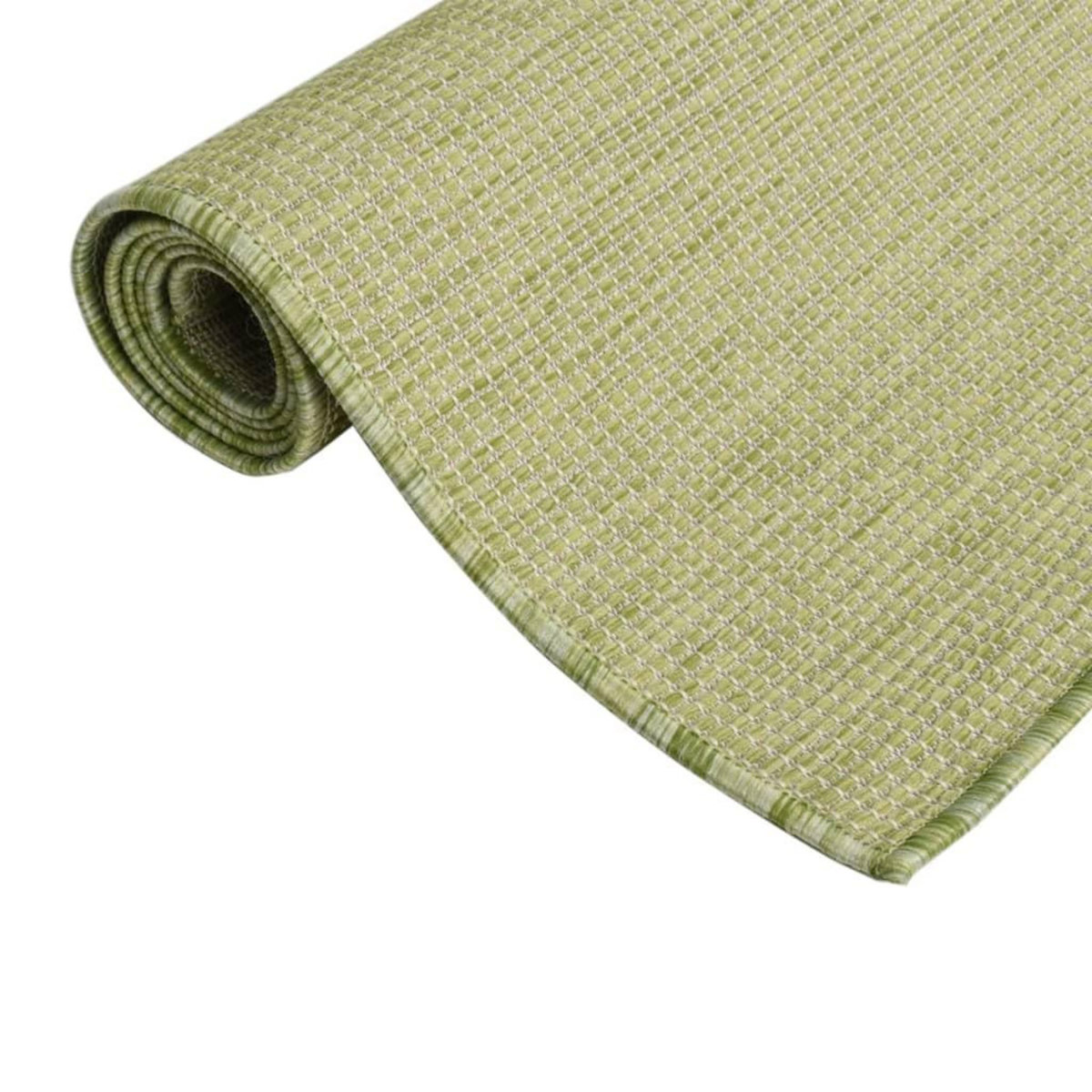 VIDAXL Tapis a tissage plat d'exterieur 80x150 cm Vert