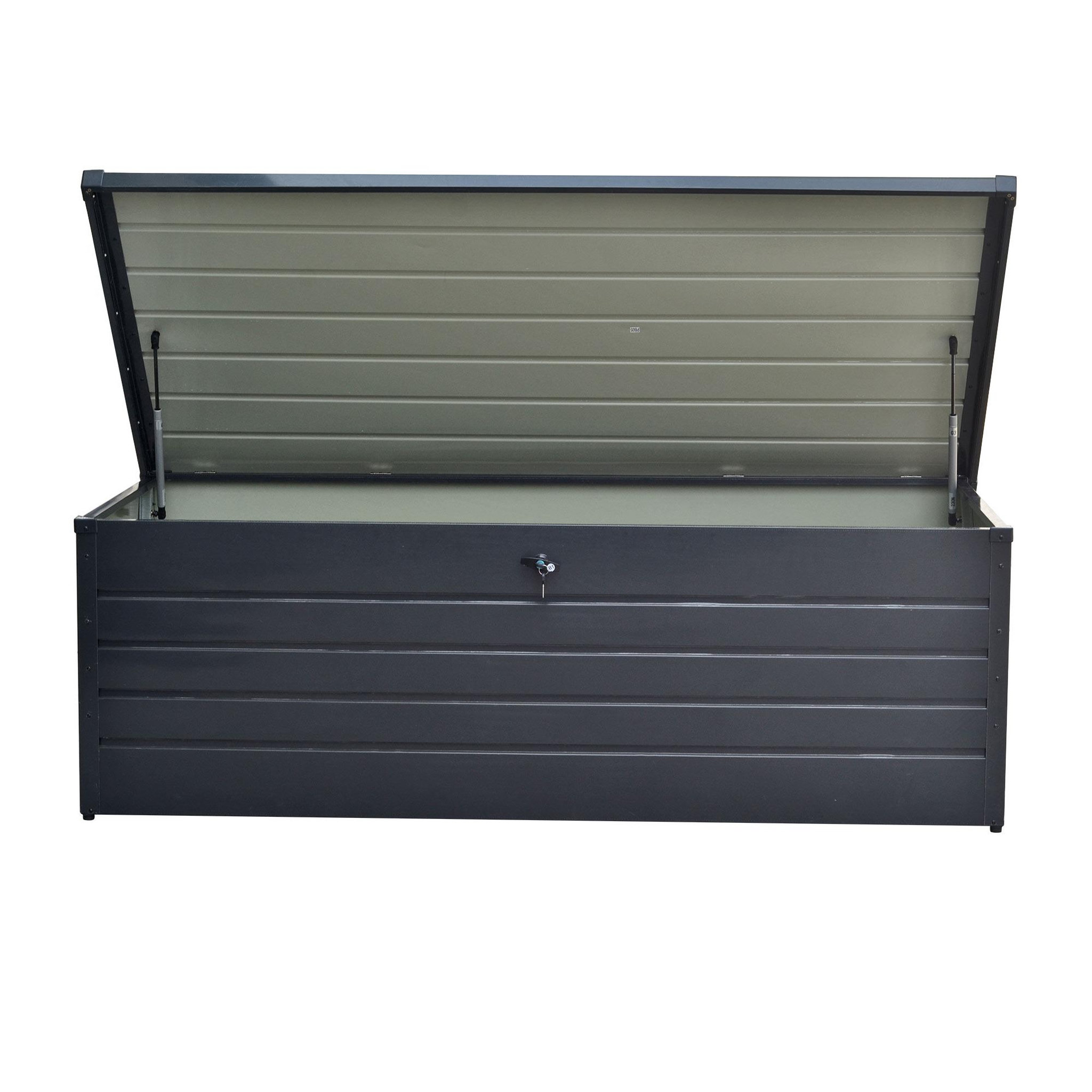 Voir la diapositive 3 : WERKAPRO Coffre de rangement de jardin en métal WERKA PRO  1000 litres