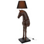 Voir la diapositive 2 : Paris Prix Lampadaire Cheval Face  Ronny  153cm Marron Foncé