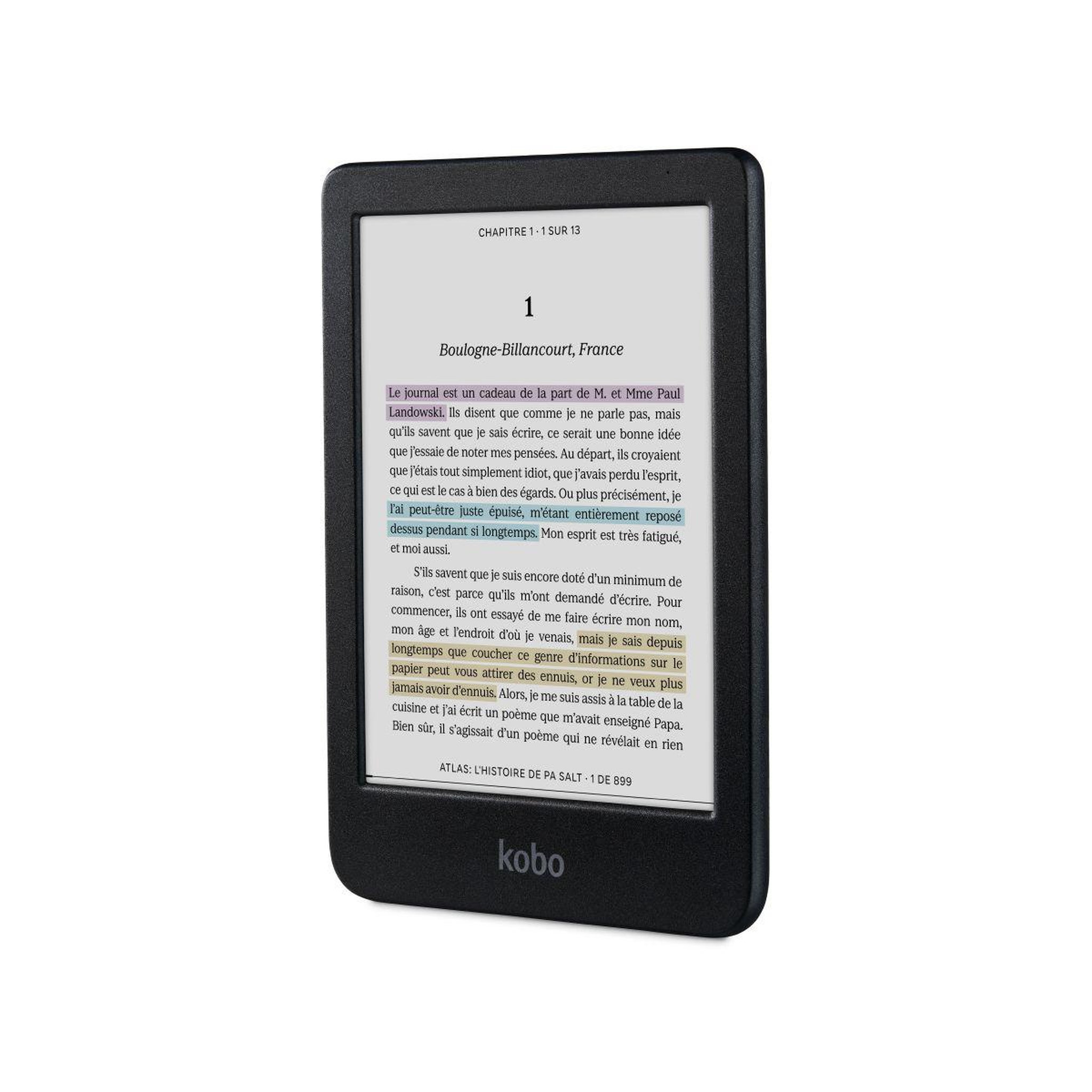 Voir la diapositive 3 : kobo Liseuse eBook Clara Colour Noire