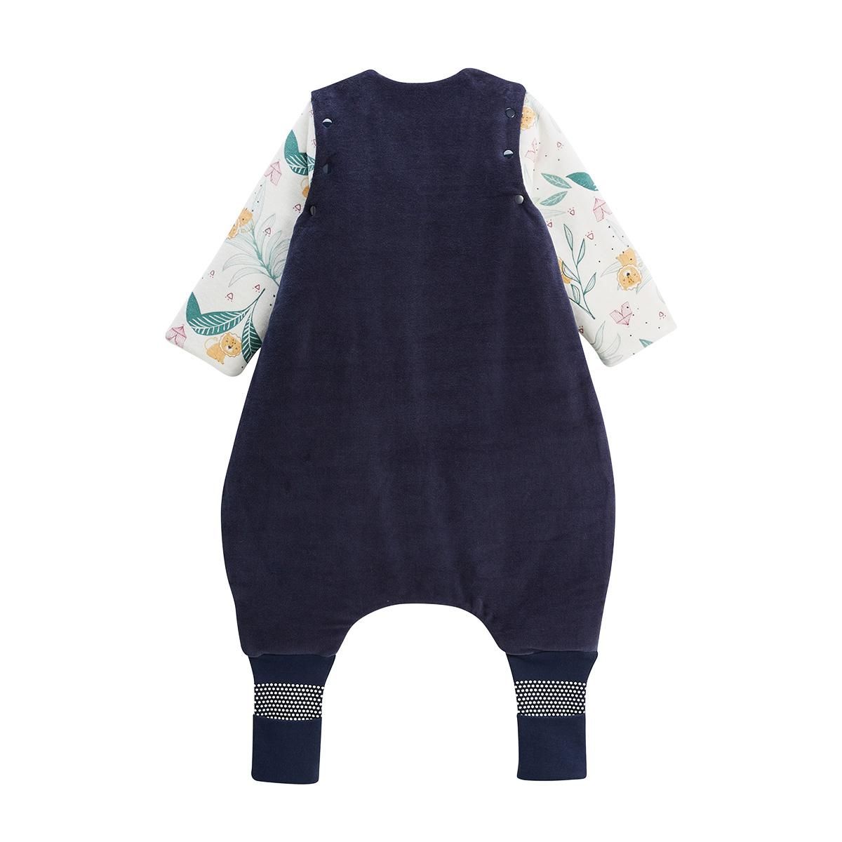 Petit Béguin Turbulette TOG 2 en velours avec pieds retroussables et manches amovibles Charly