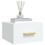 Voir la diapositive 4 : VIDAXL Tables de chevet murales 2 pcs blanc 35x35x20 cm