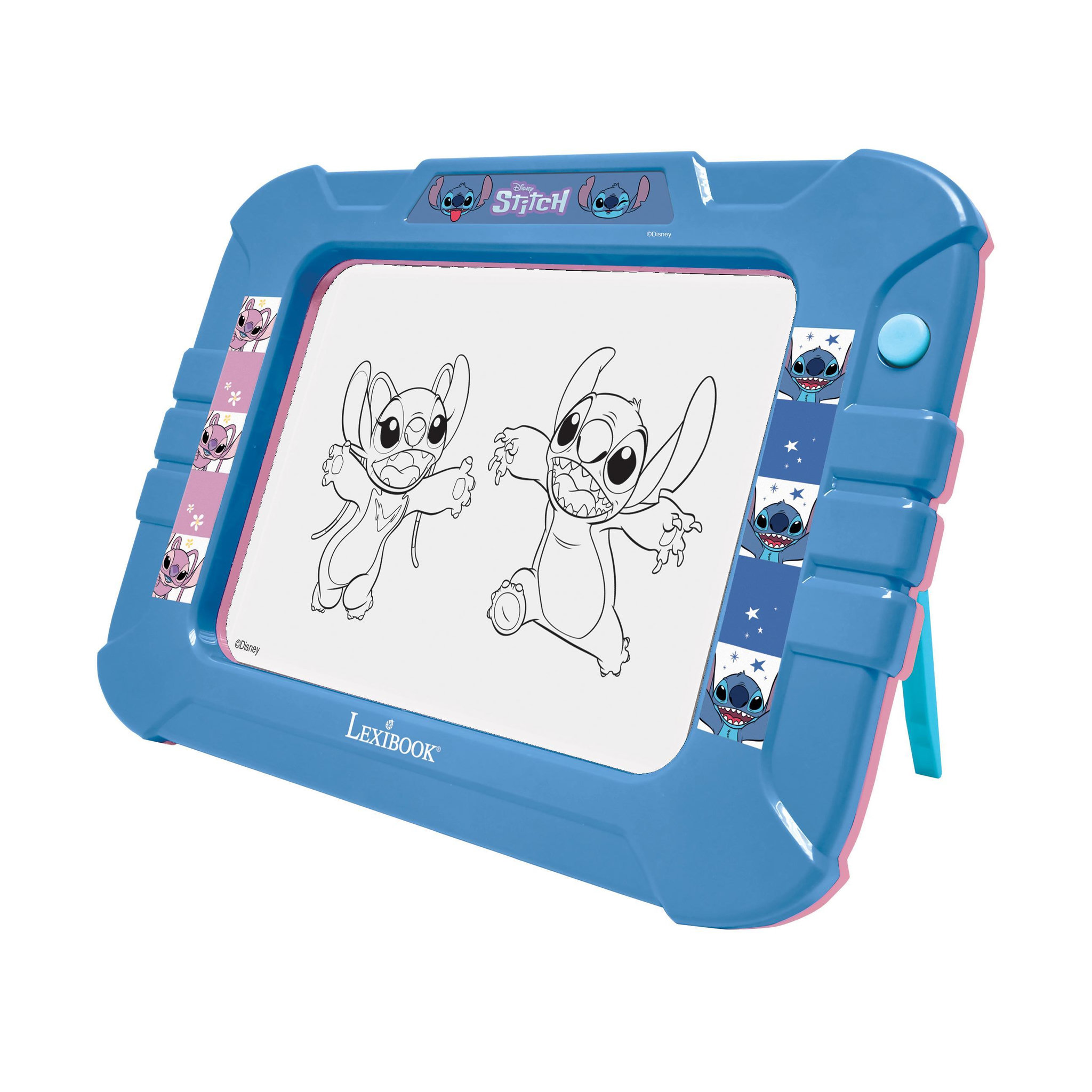 Voir la diapositive 4 : Lexibook Ardoise Électronique Lumineuse Néon Stitch
