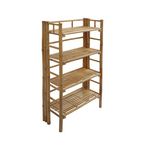 SWEEEK Etagère en bambou 4 niveaux L66 x P29cm x H135.5cm