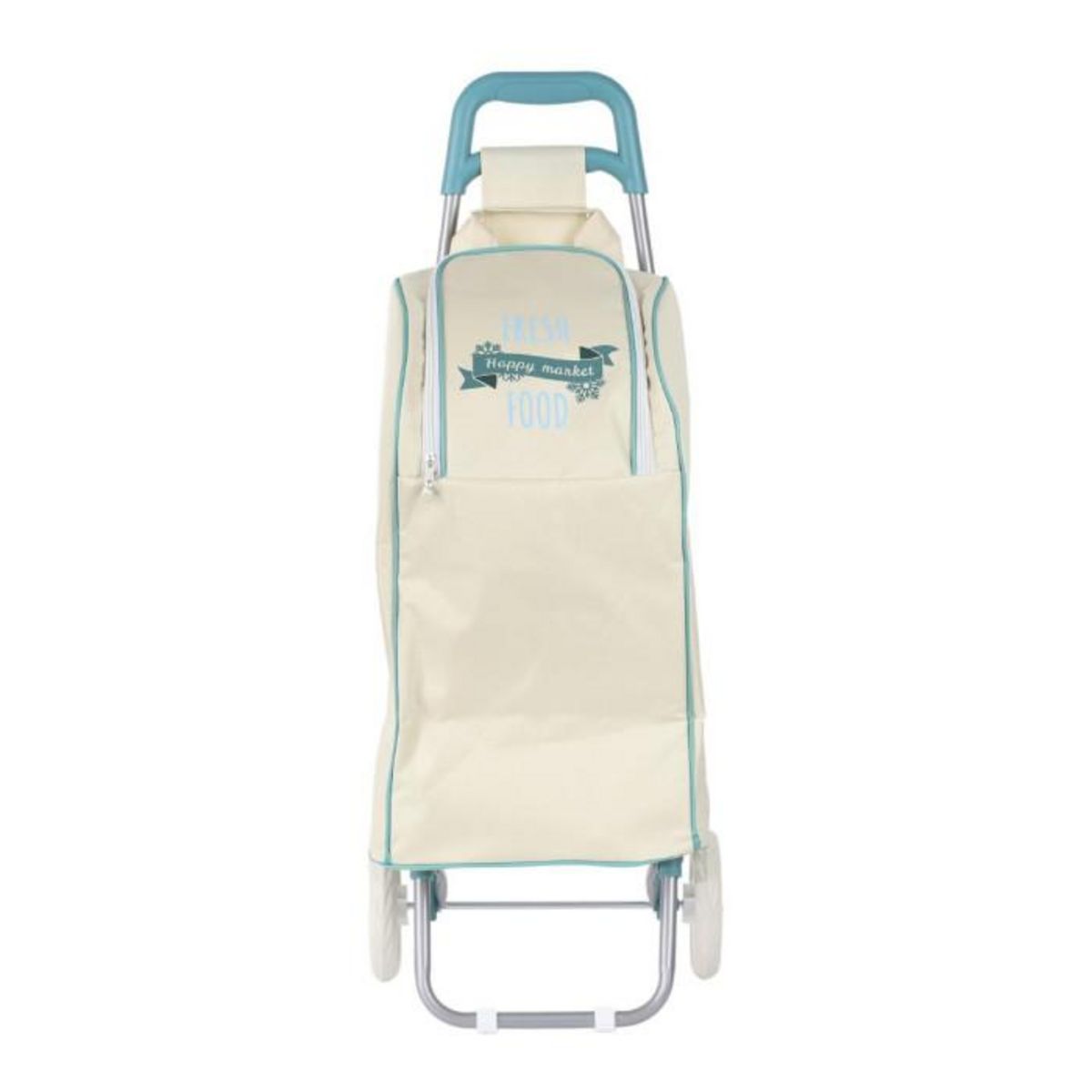 Paris Prix Chariot Shopping 2 Roues  Fraîcheur  91cm Beige