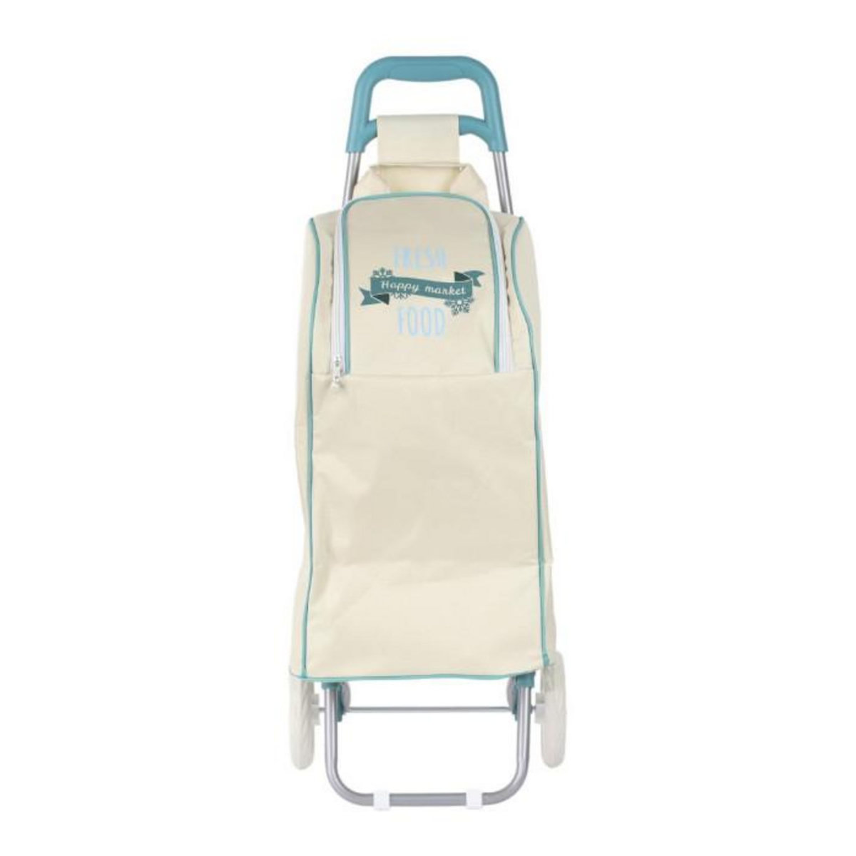 Paris Prix Chariot Shopping 2 Roues  Fraîcheur  91cm Beige