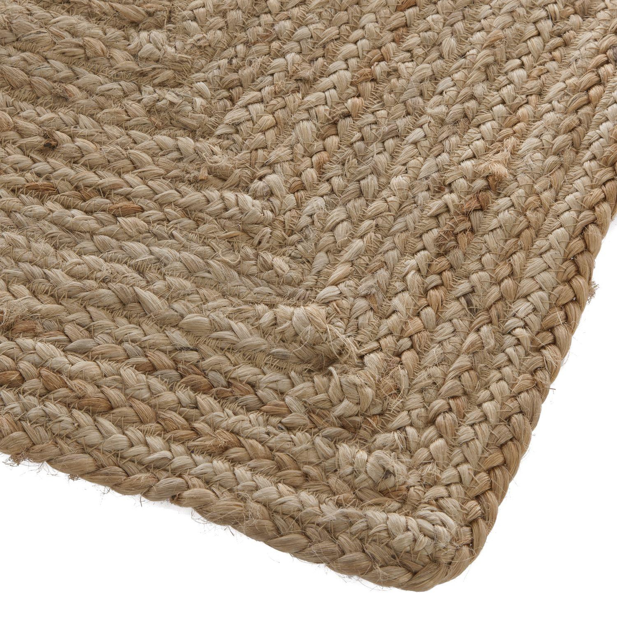 Voir la diapositive 3 : ATMOSPHERA Tapis rectangulaire en jute scandi - l. 60 x l. 90 cm - marron