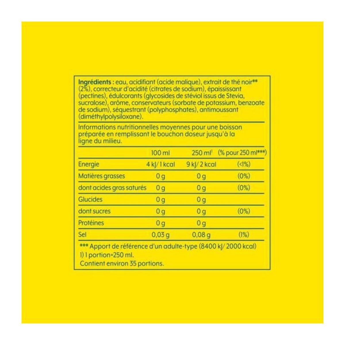 SODASTREAM Lot de 6 Concentrés Lipton Ice Tea saveur Peche zéro sucres SODASTREAM - 440ml