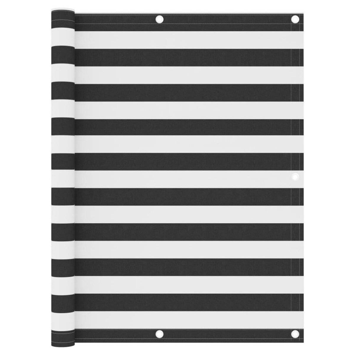 VIDAXL Ecran de balcon Anthracite et blanc 120x400 cm Tissu Oxford