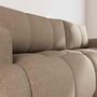 Voir la diapositive 4 : BEST MOBILIER Yulin - canapé d'angle droit 4 places convertible avec coffre en tissu bouclette