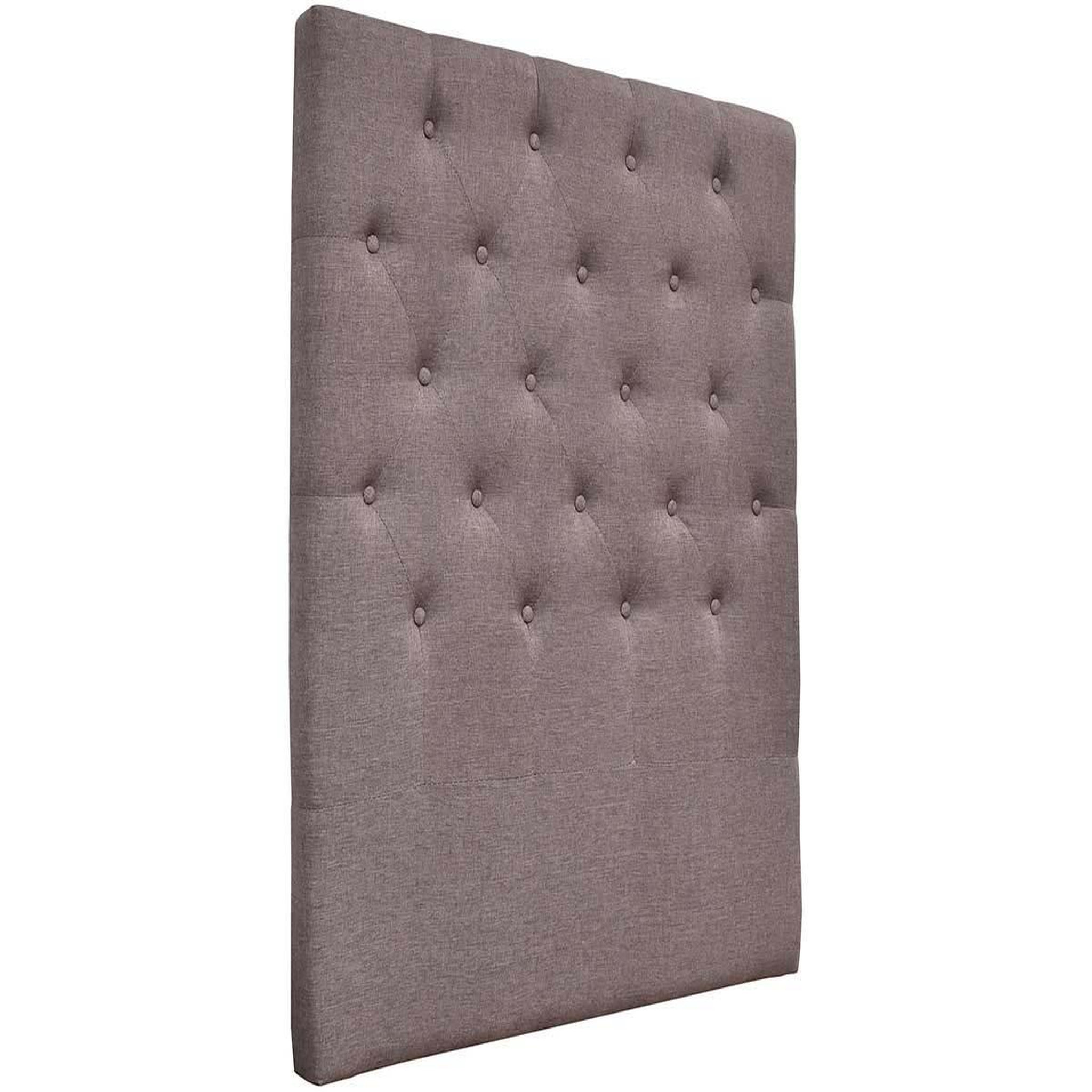 Voir la diapositive 2 : Habitat et Jardin Tête de lit capitonnée  déco  - 99 cm - taupe - en tissu