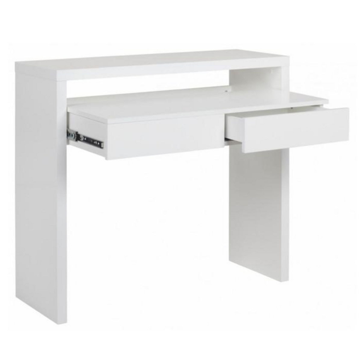 Paris Prix Bureau Extensible 1 Tiroir  Azort  100cm Blanc