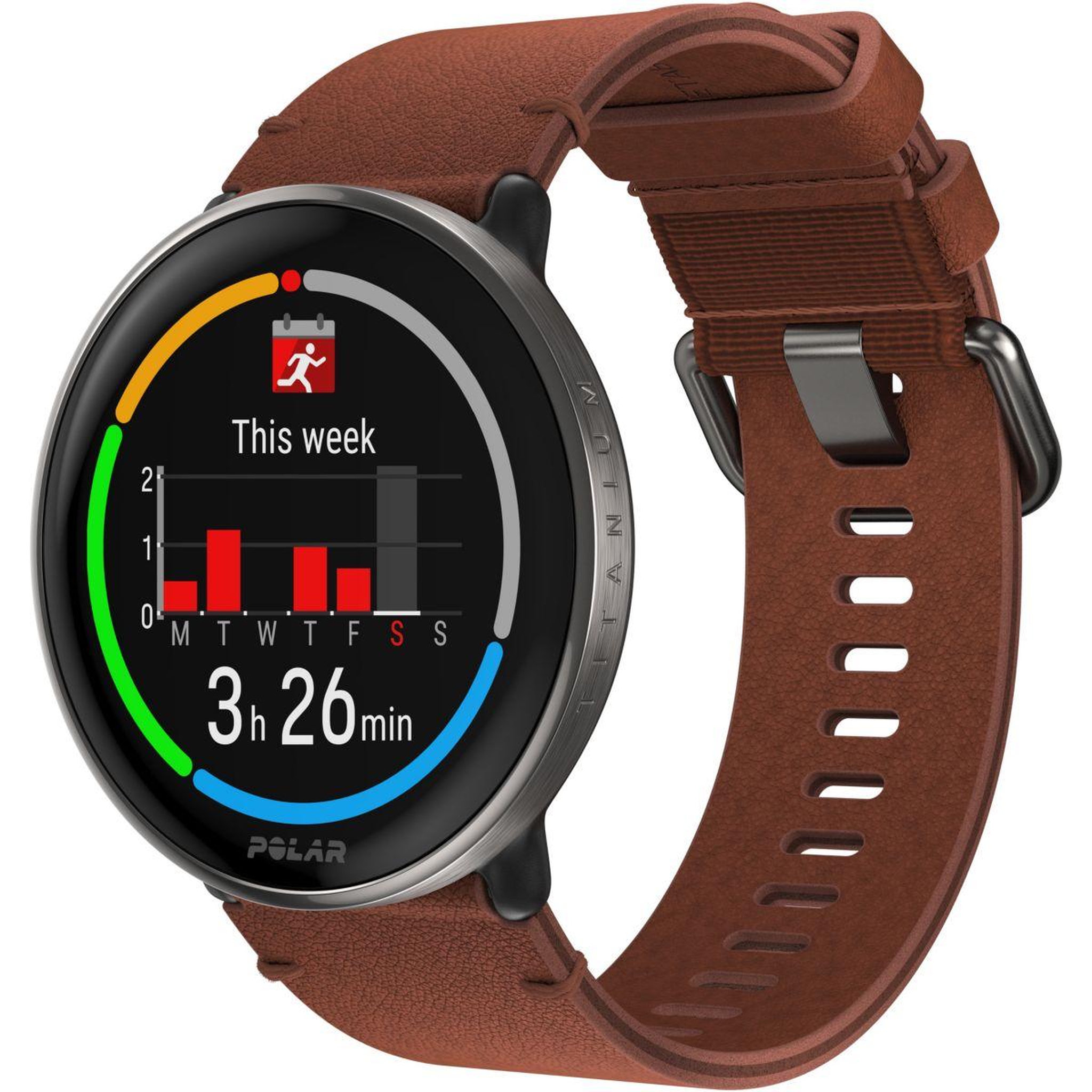 Voir la diapositive 2 : POLAR Montre sport Ignite 3 Titanium M-L