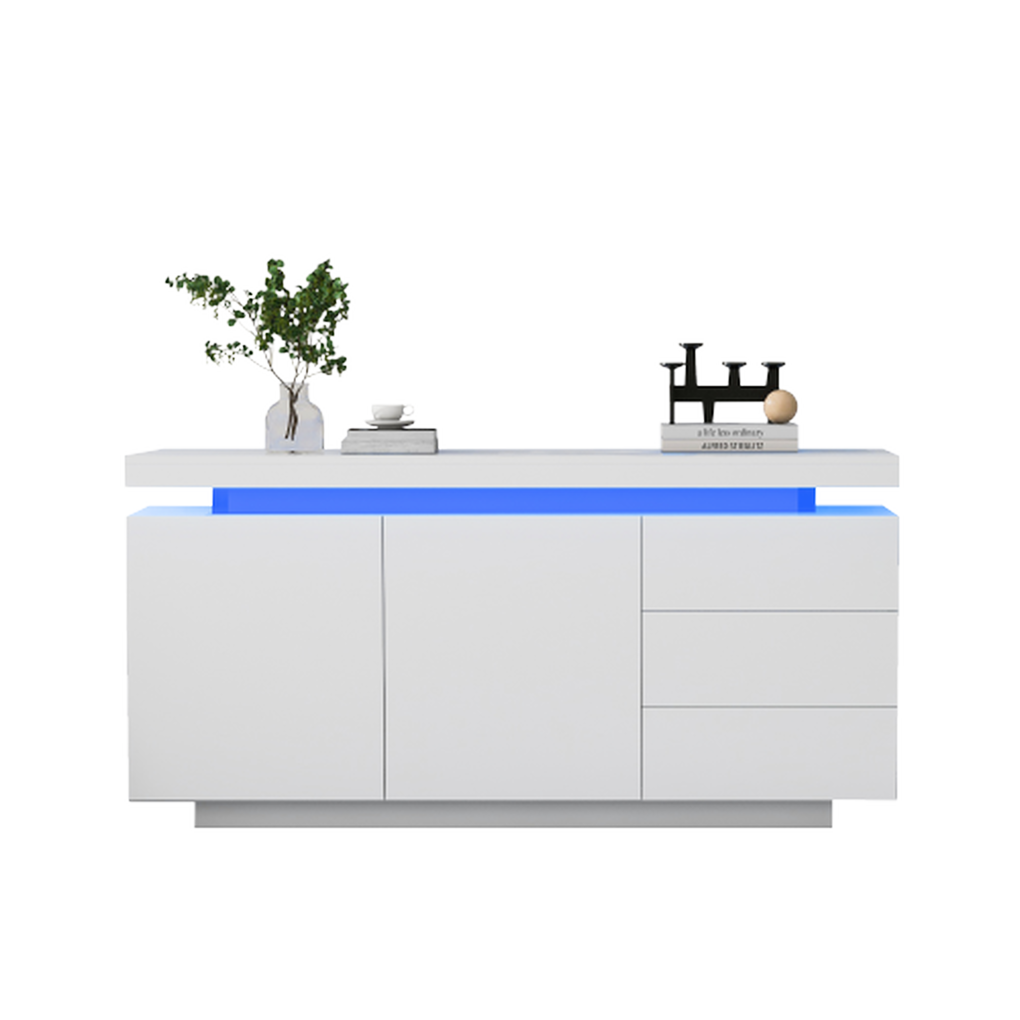MERAX Buffet. Coloris disponibles : Noir, Blanc