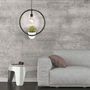 Voir la diapositive 2 : The Home Deco Factory Suspension LED décorative avec plante Garden - H. 35 cm - Noir