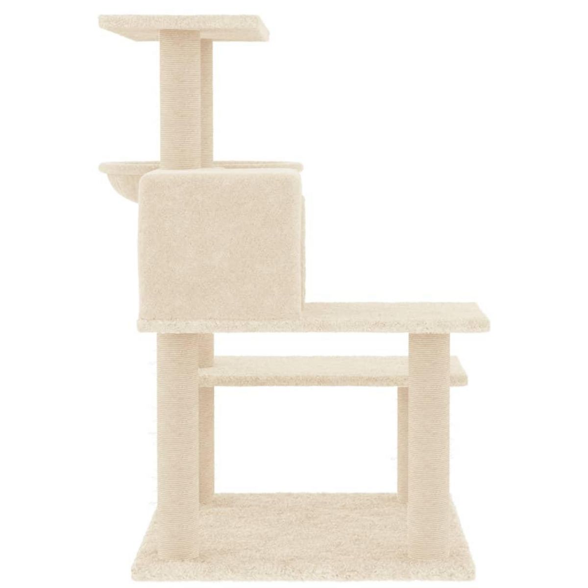 VIDAXL Arbre a chat avec griffoirs en sisal creme 82,5 cm