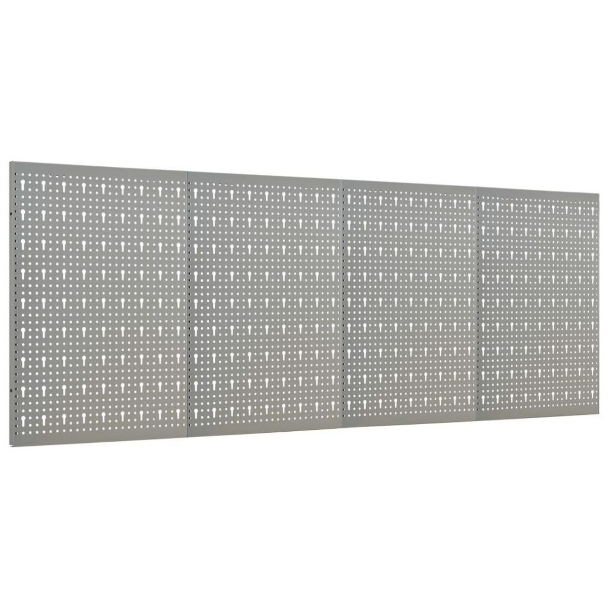 VIDAXL Panneaux a chevilles muraux 4 pcs 40x58 cm Acier