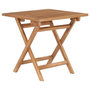 Voir la diapositive 1 : VIDAXL Table pliable de jardin 45x45x45 cm Bois de teck solide