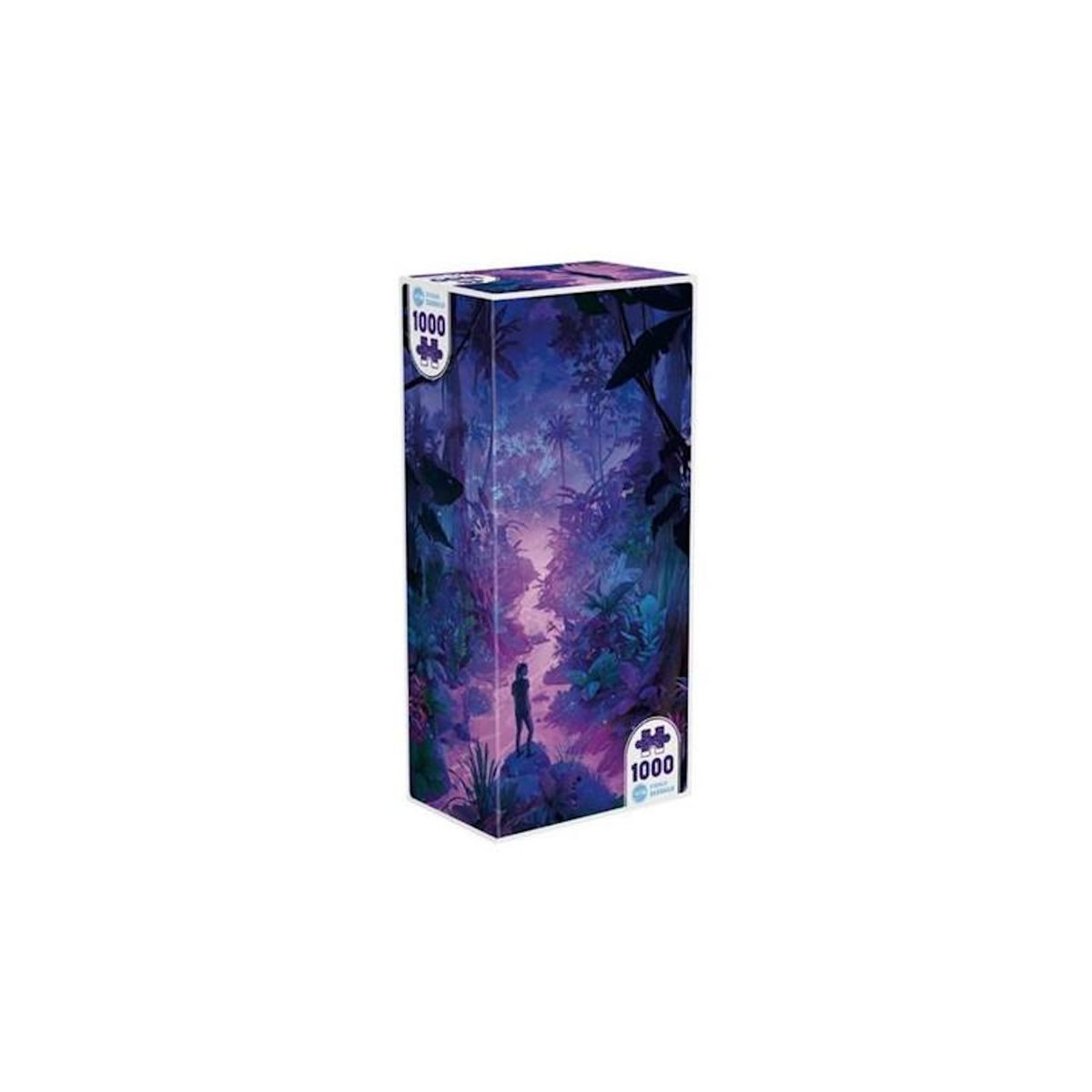 Iello Puzzle 1000 pièces – Universe Neon Forest – Forêt néon lumineuse – Illustration artistique – Adulte – Iello