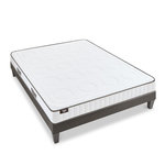 OLYMPE LITERIE OLYMPE LITERIE | Ensemble CRISTAL | Matelas Mémoire de forme + Sommier Bois. Coloris disponibles : Blanc