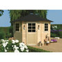 Voir la diapositive 2 : Habitat et Jardin Abri jardin bois  Nancy  - 5.70 m2 - 2.55 x 2.55 x 2.75 m - 28 mm