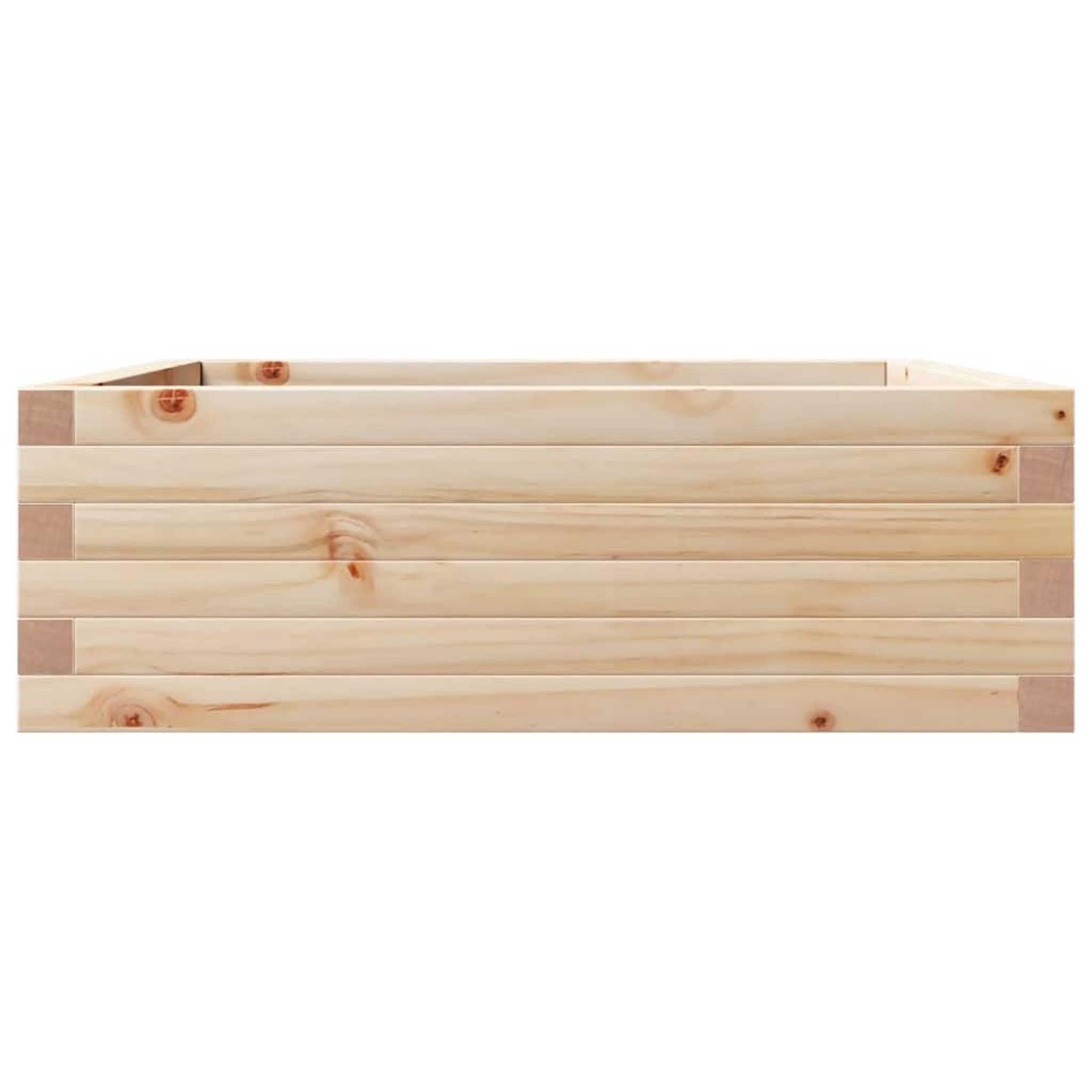 Voir la diapositive 5 : VIDAXL Jardiniere 70x70x23 cm bois de pin massif