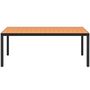 Voir la diapositive 2 : VIDAXL Table de jardin Marron 185 x 90 x 74 cm Aluminium et WPC