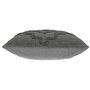 Voir la diapositive 3 : ATMOSPHERA Coussin Déco Tufté  Inca  40x40cm Gris