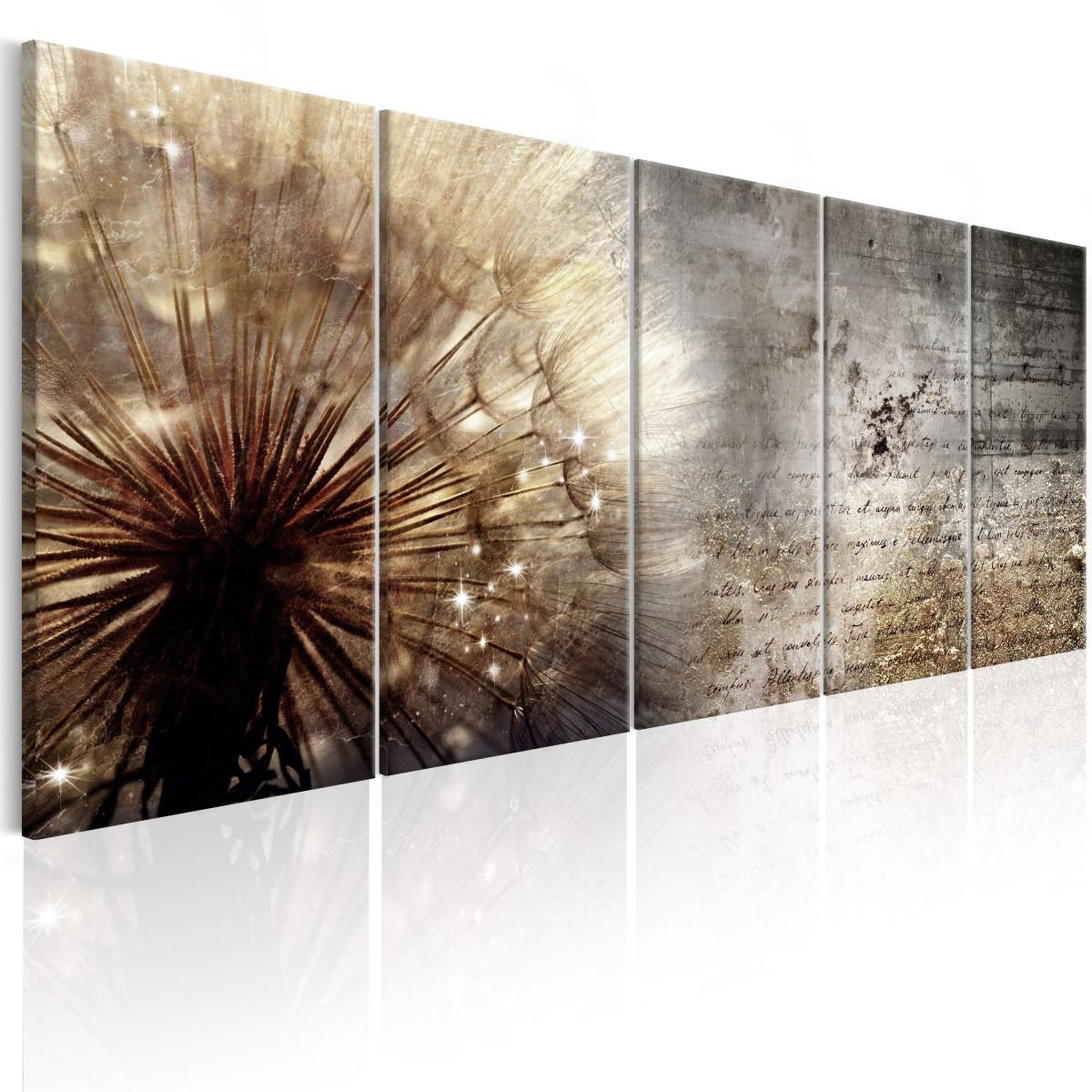 Paris Prix Tableau imprimé  beige dandelion  90x225cm
