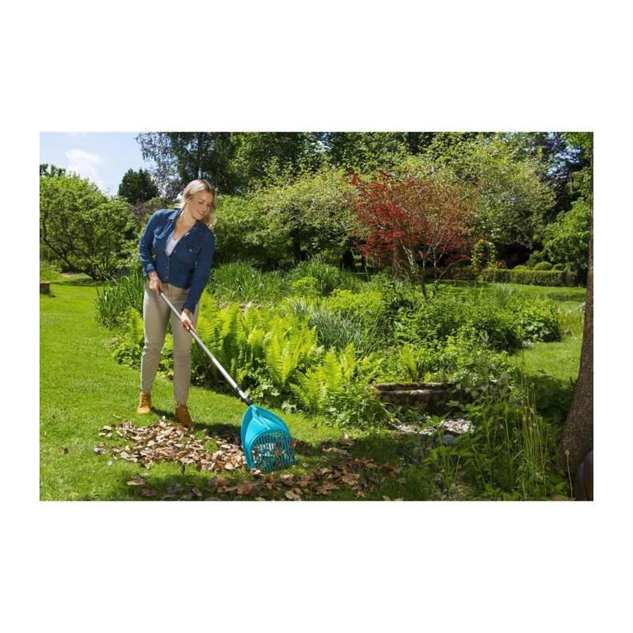Voir la diapositive 5 : Gardena GARDENA Rateau-pelle 3 en 1 36cm Combisystem - Plastique solide renforce - 16 dents - Multi-usages - Garantie 25 ans 3120-20