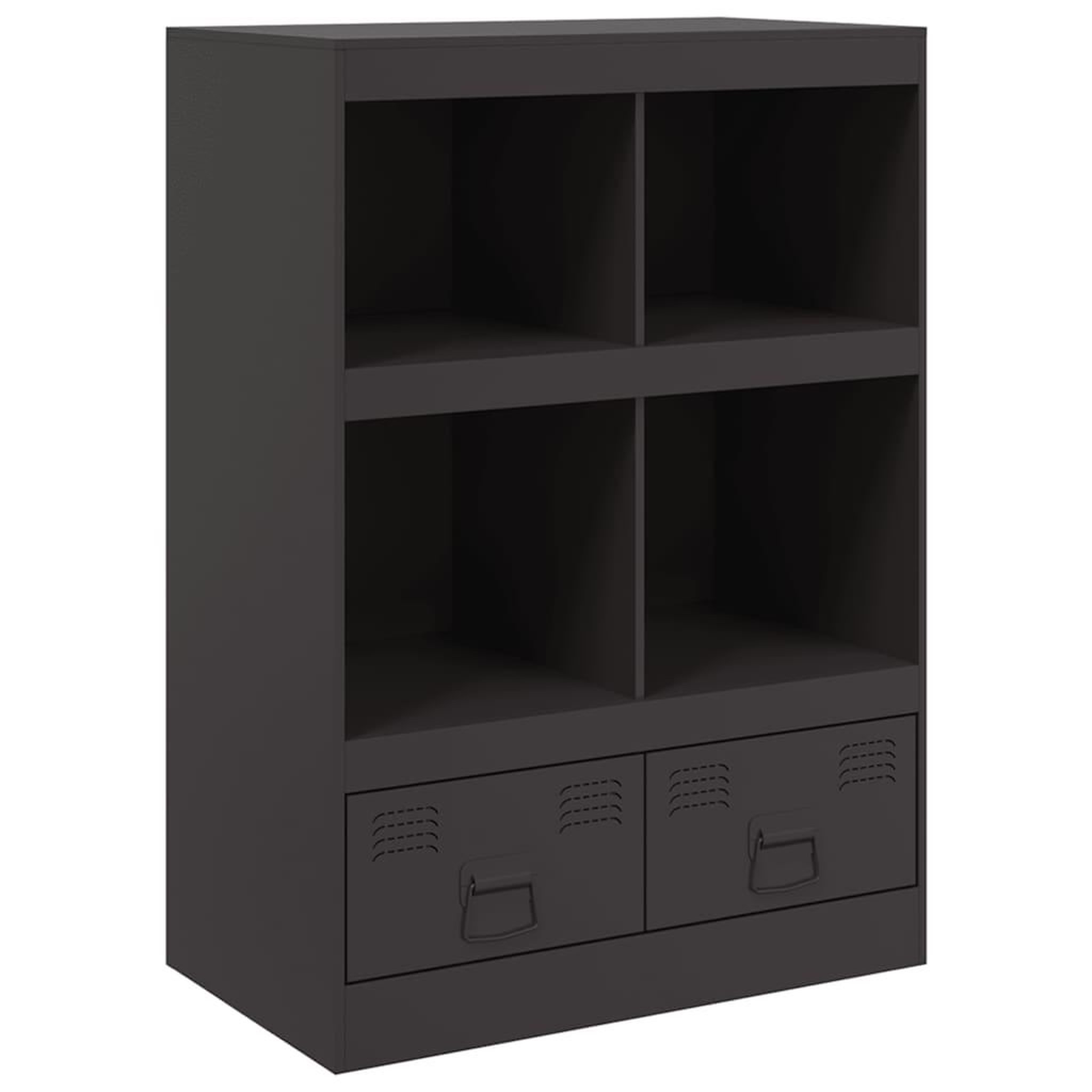 Voir la diapositive 2 : VIDAXL Buffet haut noir 67x39x95 cm acier