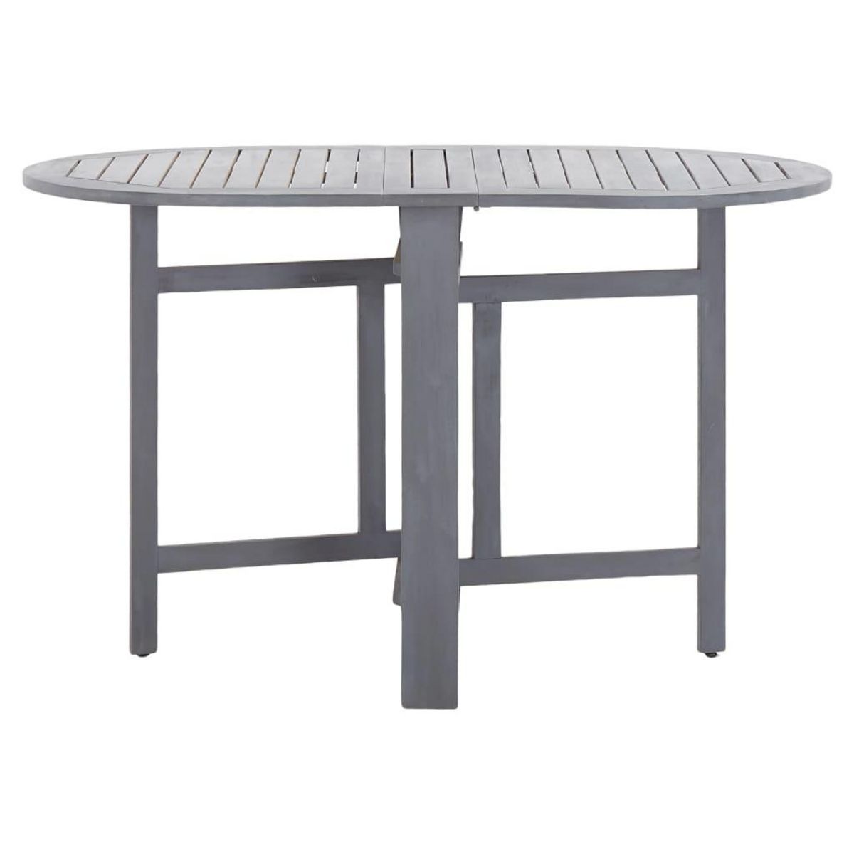 VIDAXL Table de jardin Gris 120x70x74 cm Bois d'acacia massif