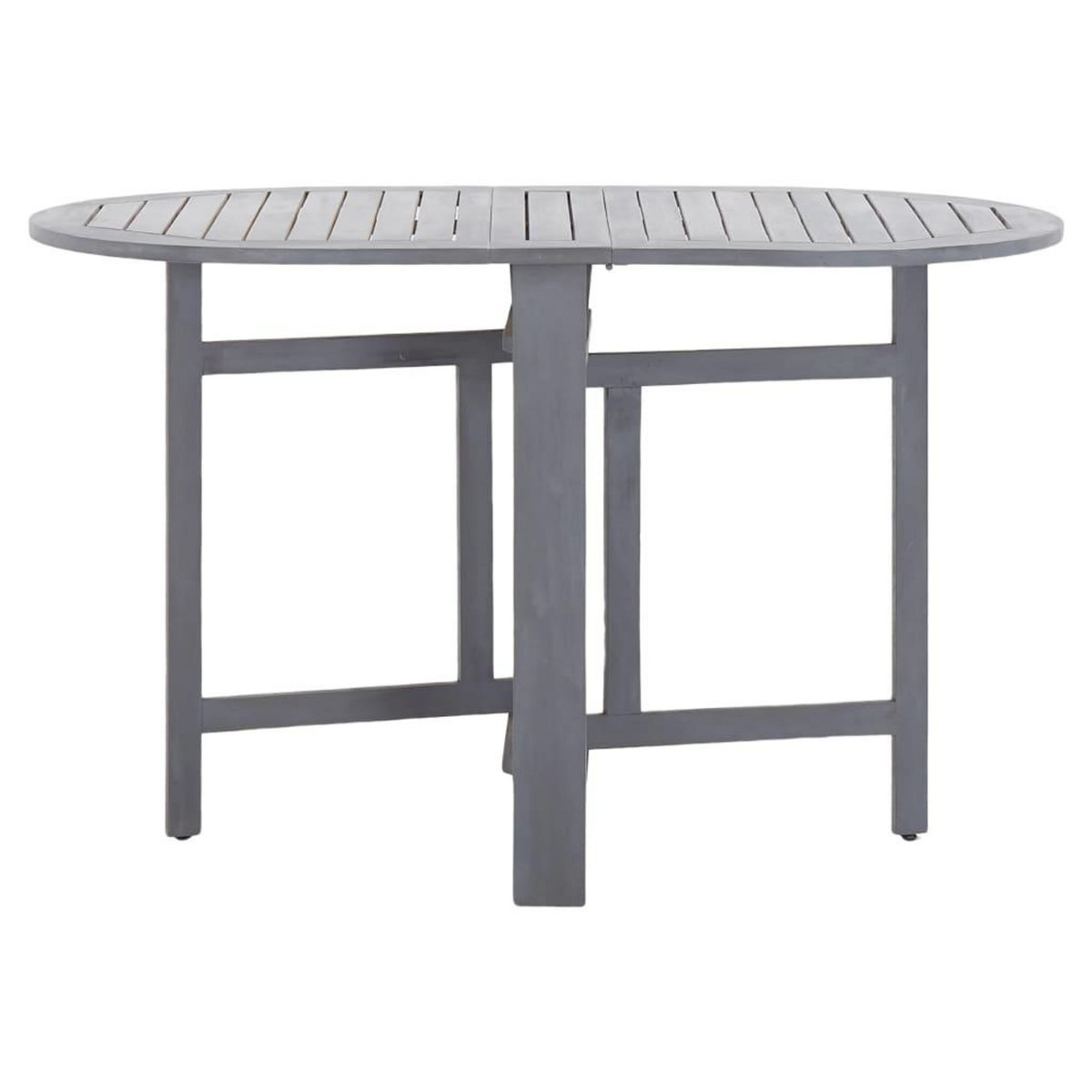 VIDAXL Table de jardin Gris 120x70x74 cm Bois d'acacia massif