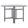 Voir la diapositive 2 : VIDAXL Table de jardin Gris 120x70x74 cm Bois d'acacia massif